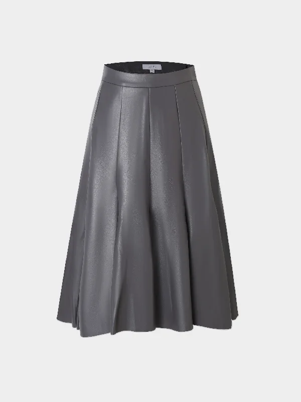 Flare Leather Skirt 25.5