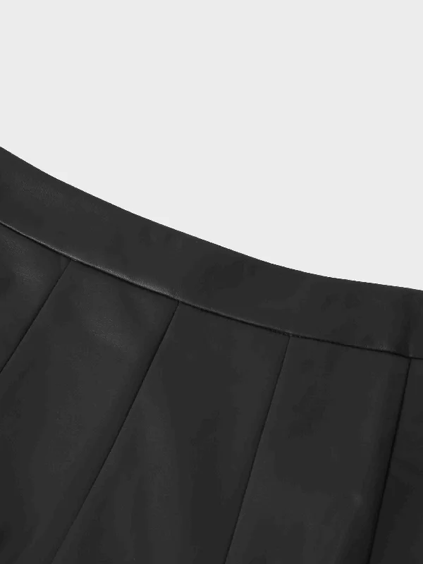 Flare Leather Skirt 25.5