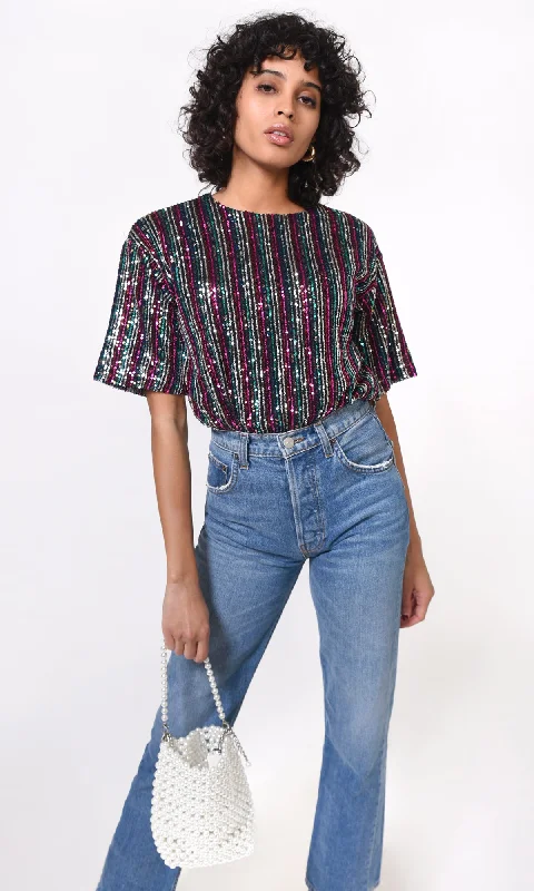 Gretchen Multi Sequins Top - FINAL SALE