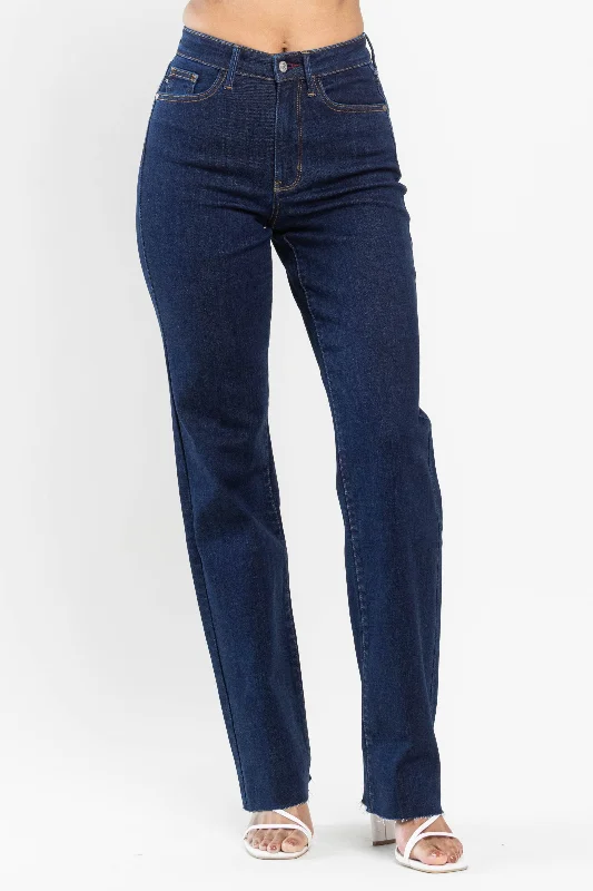 Judy Blue Hardy Dark Wash Straight - High Waist