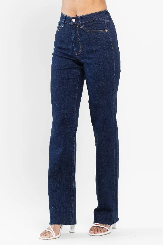 Judy Blue Hardy Dark Wash Straight - High Waist