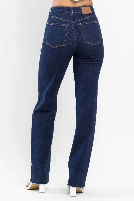 Judy Blue Hardy Dark Wash Straight - High Waist