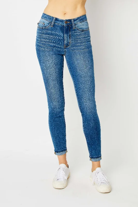 Judy Blue Mida High Waist Skinny - Mid Wash