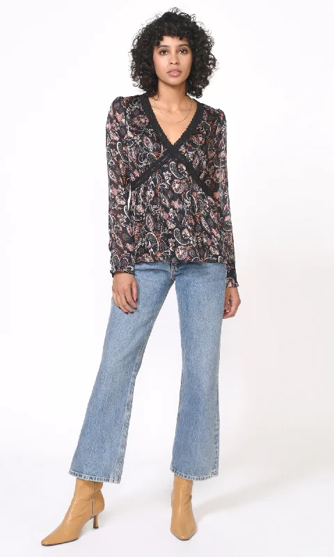 Kiani Lace Trimmed Blouse - FINAL SALE