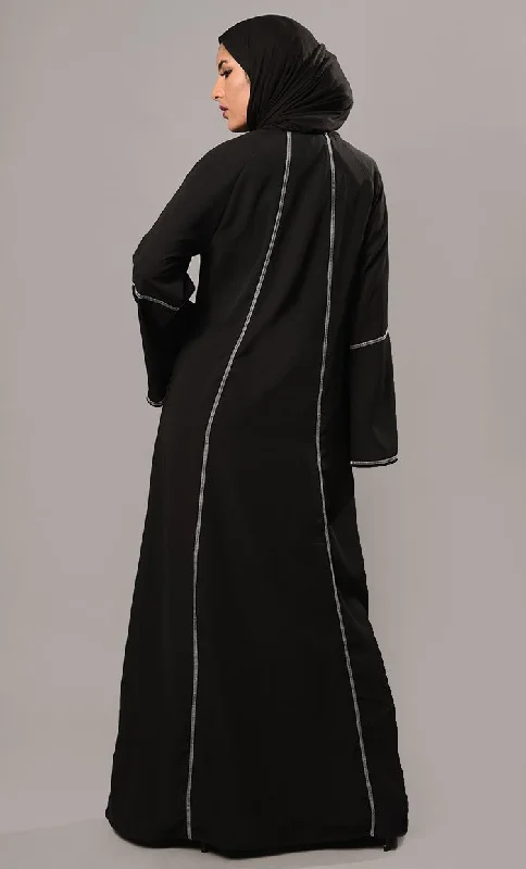 Flared Sleeves Abaya Dress