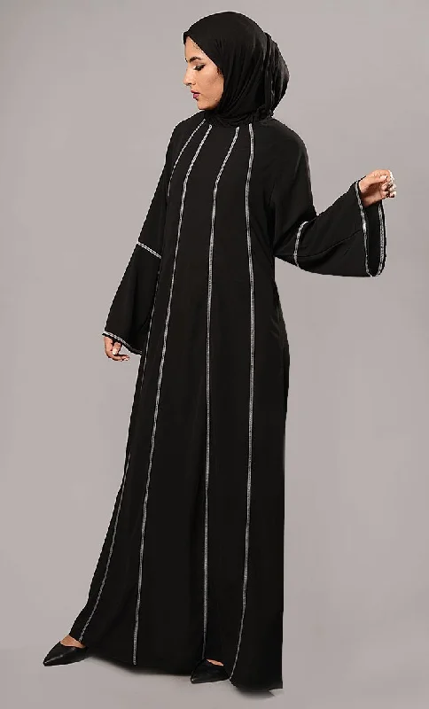 Flared Sleeves Abaya Dress