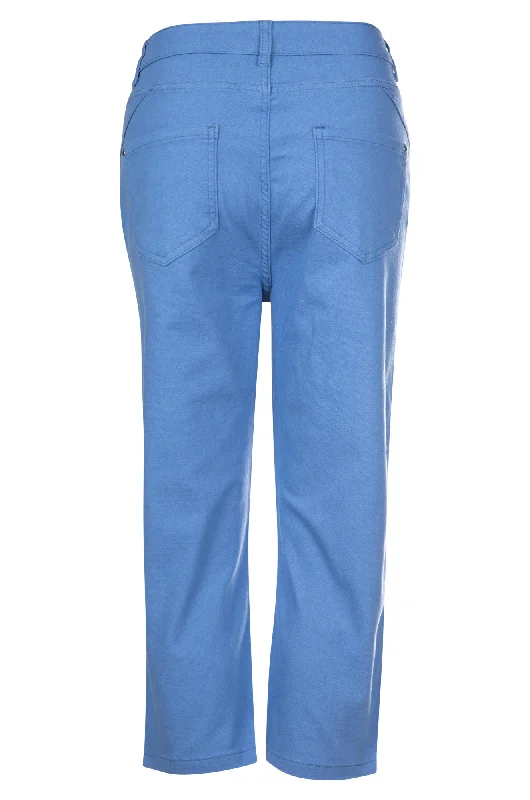 Mid Calf Jeans | SOFT BLUE | 6923A1