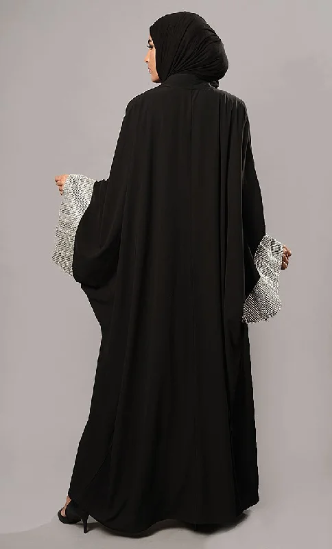 Sequins Embellsished Kaftan Style Abaya Dress