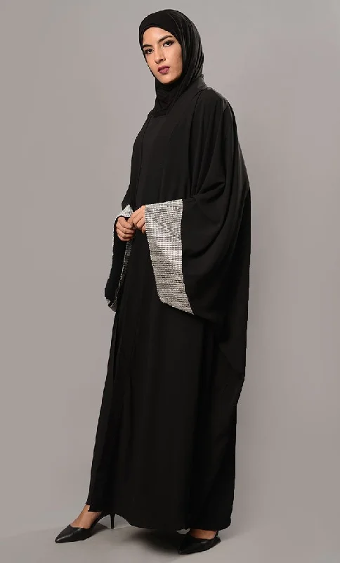 Sequins Embellsished Kaftan Style Abaya Dress