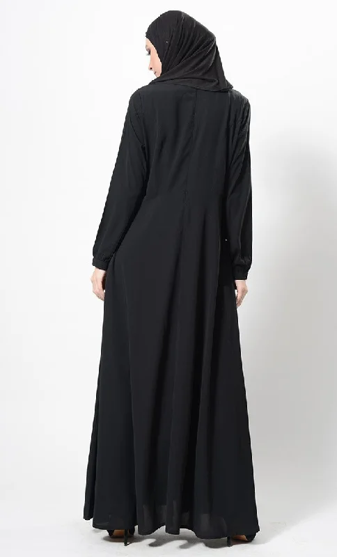 Sober Sublime Abaya Dress And Hijab Set