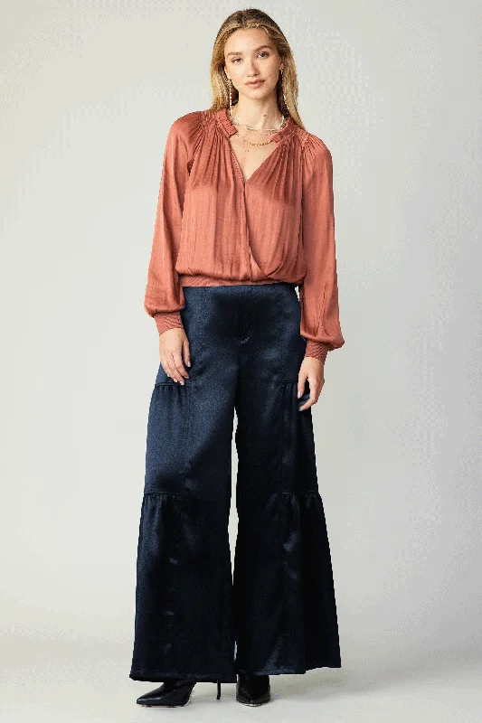 Tiered Wide Leg Pants