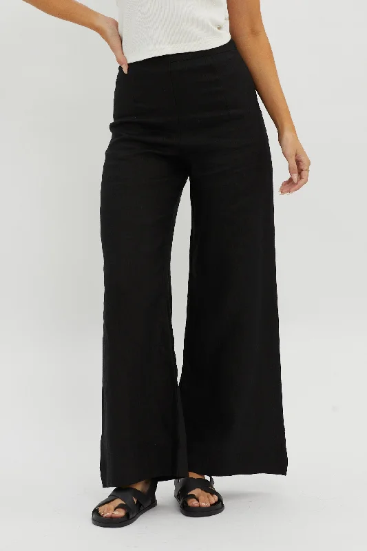 Wanda Wide Leg Pants Black