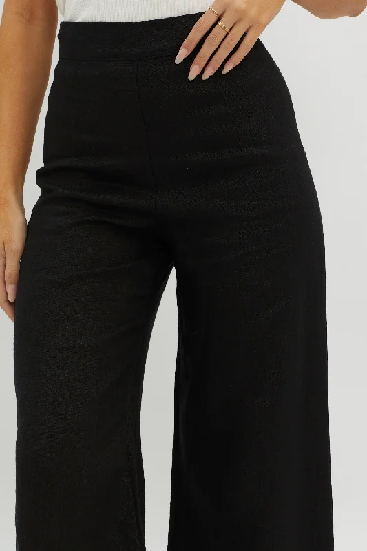 Wanda Wide Leg Pants Black