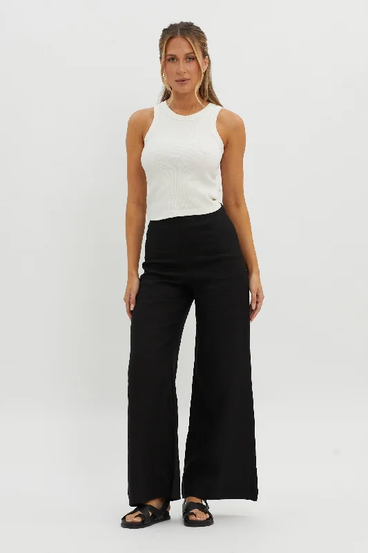 Wanda Wide Leg Pants Black