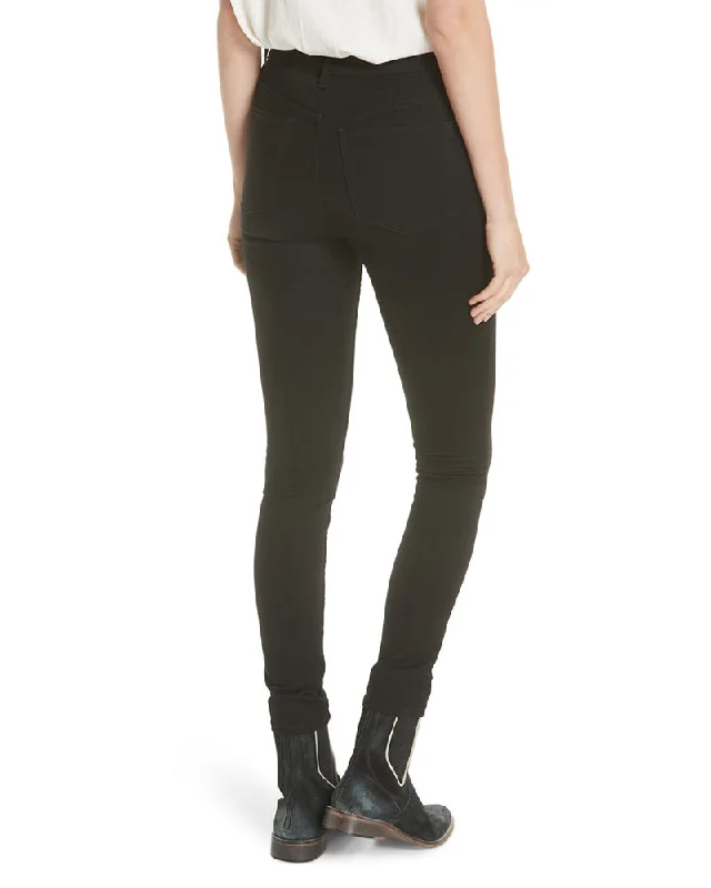 We The Free by Free People - Long and Lean High Waist Denim Leggings in Black