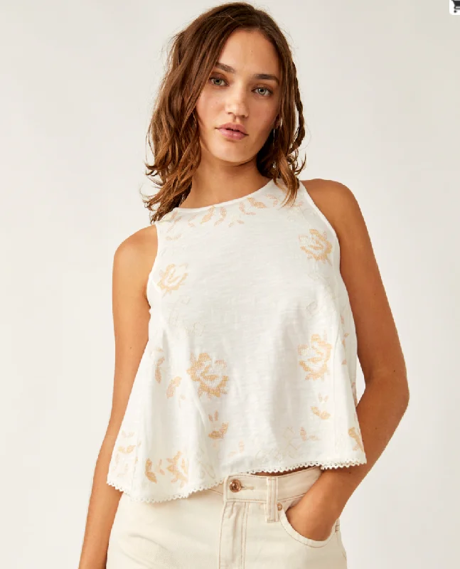 Free People - Fun and Flirty Embroidered Top