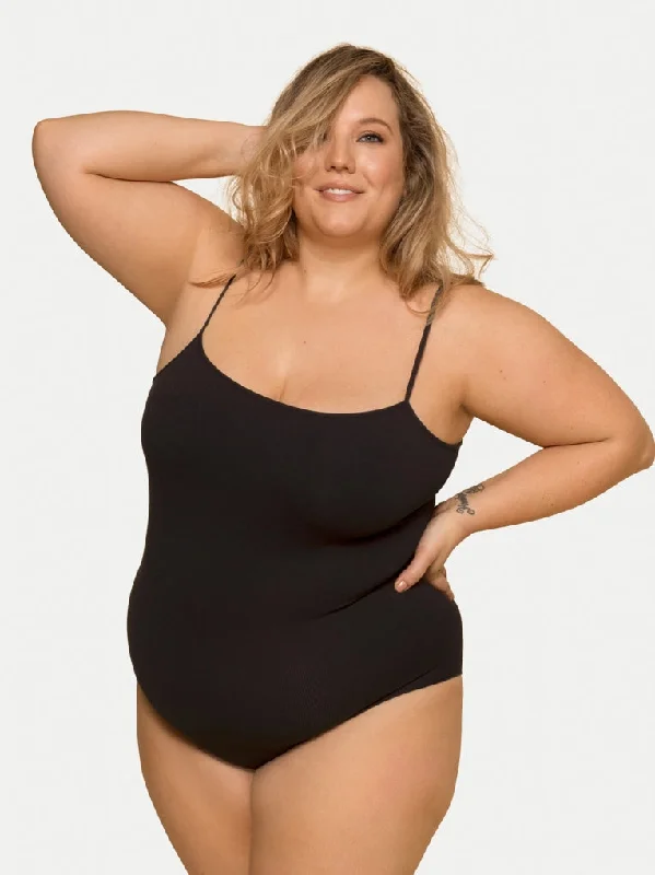 Seamless Bodysuit in Black