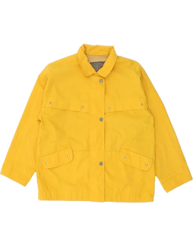 BRUGI Womens Bomber Jacket UK 18 XL Yellow