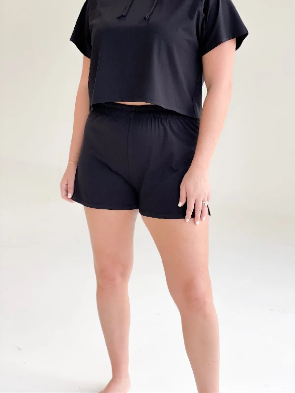 Raider Mini Lounge Shorts - Black