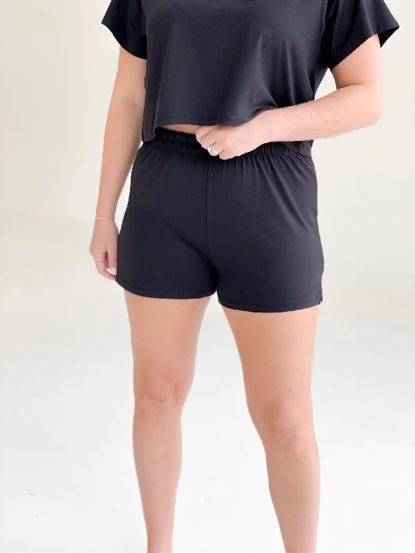 Raider Mini Lounge Shorts - Black