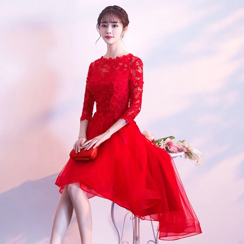 FashionSierra - New Short Front Long Back Elegant Party Banquet Prom Dresses Tunics Trendy modern FashionSierra - New Short Front Long Back Elegant Party Banquet Prom Dresses Tunics Trendy modern