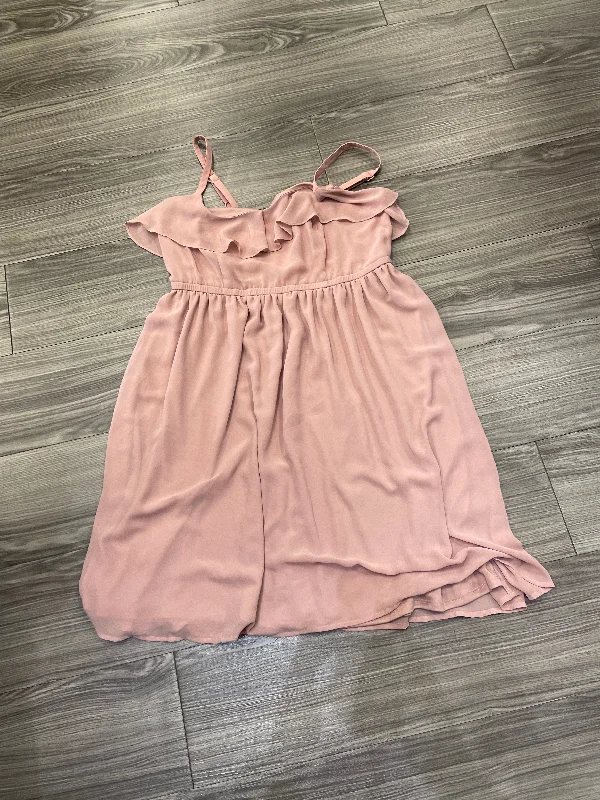 Dress Party Short By Torrid In Pink, Size: L Tunics Winter warm