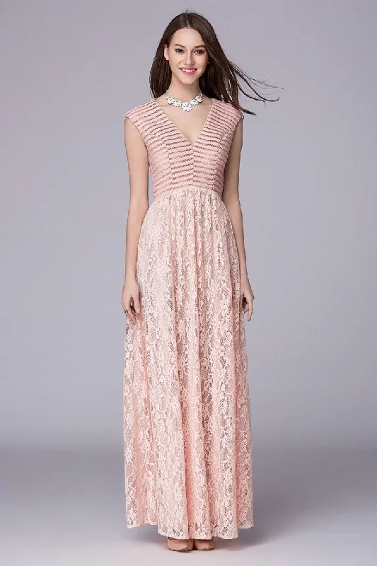 FashionSierra - Lace Patchwork Elegant Party Prom Floor Length Runway Dresses Tunics Sale discount FashionSierra - Lace Patchwork Elegant Party Prom Floor Length Runway Dresses Tunics Sale discount