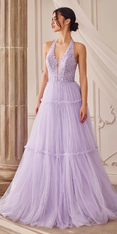 Andrea & Leo A1206 Long A-Line Garden Lace Halter Gown With Tier Skirt vintage skirt charm Andrea & Leo A1206 Long A-Line Garden Lace Halter Gown With Tier Skirt vintage skirt charm