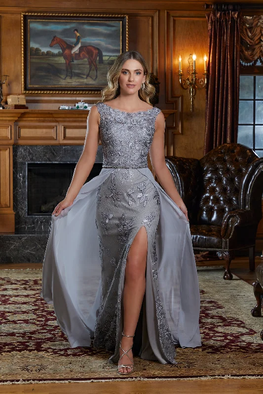 MGNY Madeline Gardner New York 72841 Long Formal Overskirt Evening Gown wool skirt breathable MGNY Madeline Gardner New York 72841 Long Formal Overskirt Evening Gown wool skirt breathable