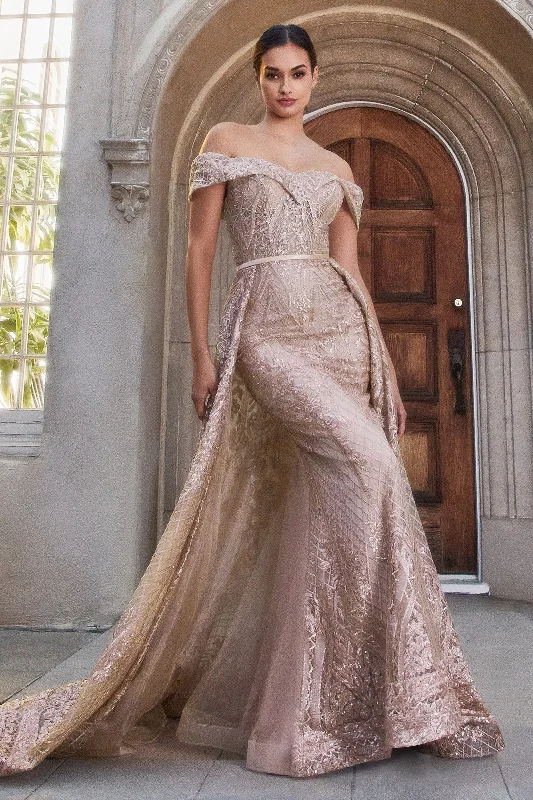 Ever After's Alluring Mermaid Gown: Shimmering Sequins and Enchanting Overskirt elastic waist skirt Ever After's Alluring Mermaid Gown: Shimmering Sequins and Enchanting Overskirt elastic waist skirt